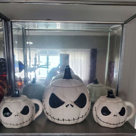 DISNEY Nightmare Before Christmas Jack Skellington Figural Canister and Mug Set - Picture 9 of 11